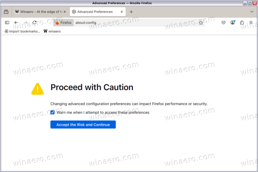 Accept The Risk Page