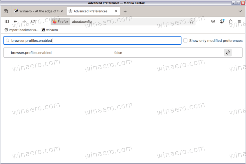 Find Browser Profiles Enabled