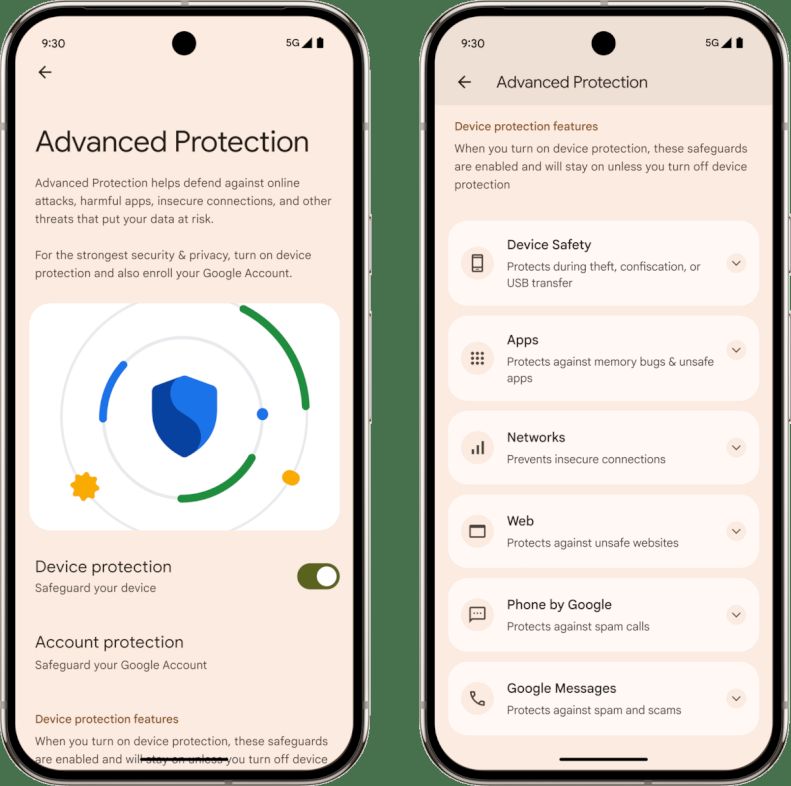 Advanced Protection Mode Android 16