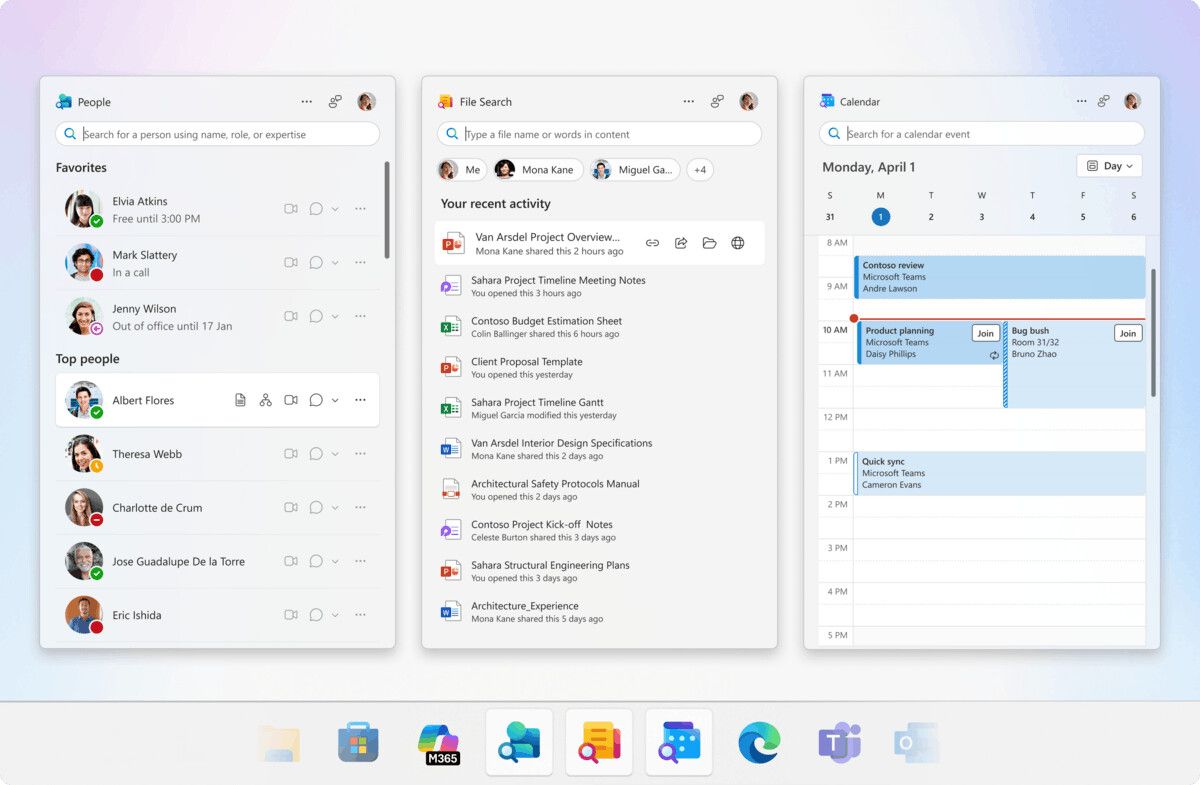 People File Search Calendar Apps
