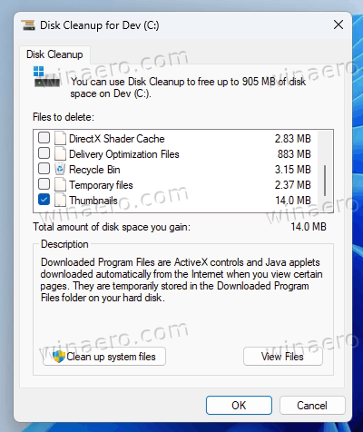 Reset Icon Cache In Cleanmgr