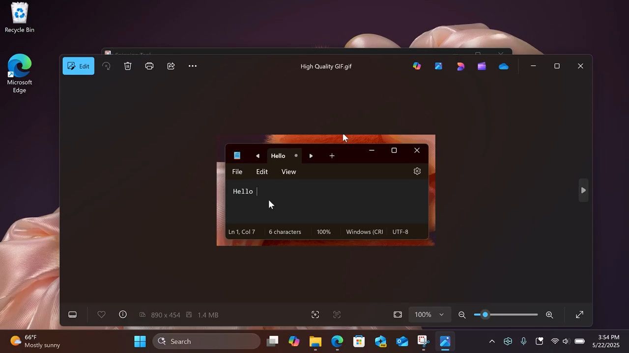 View Recorded Gif