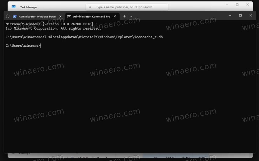 Windows 11 Clear Icon Cache Manually
