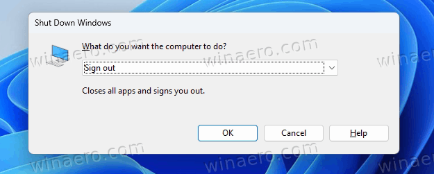 Classic Shut Down Windows Dialog