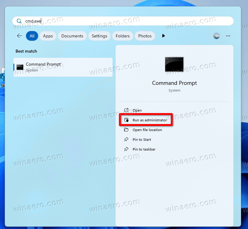 Click On Run As Administrator