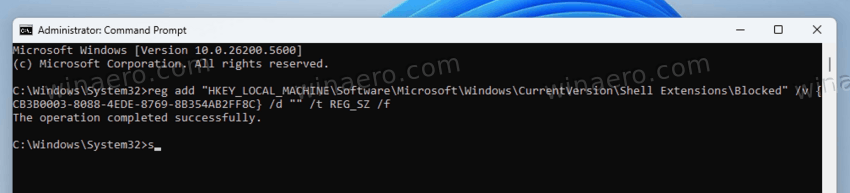Disable The Menu For All Users From Command Prompt