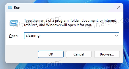 Run Cleanmgr