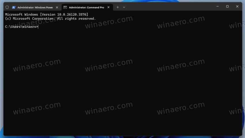 Switch Terminal To Command Prompt