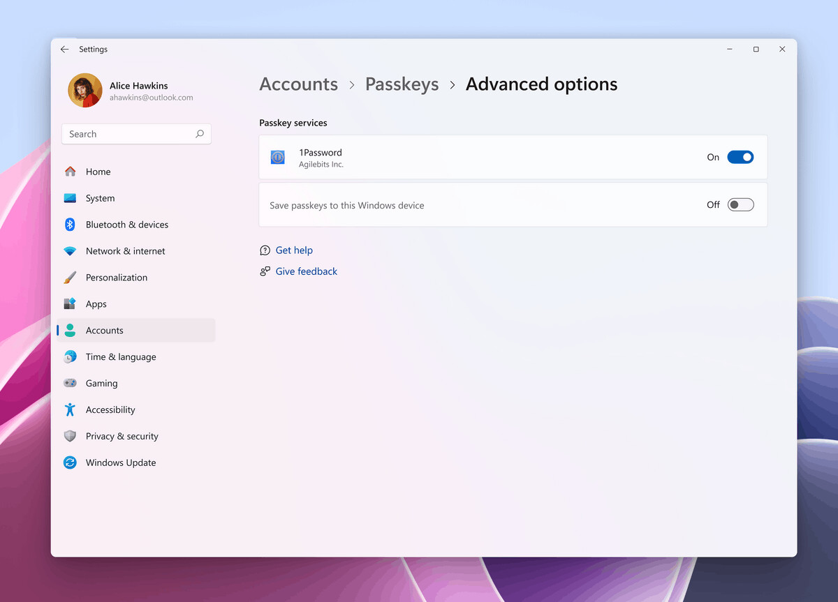 1Password Settings 1