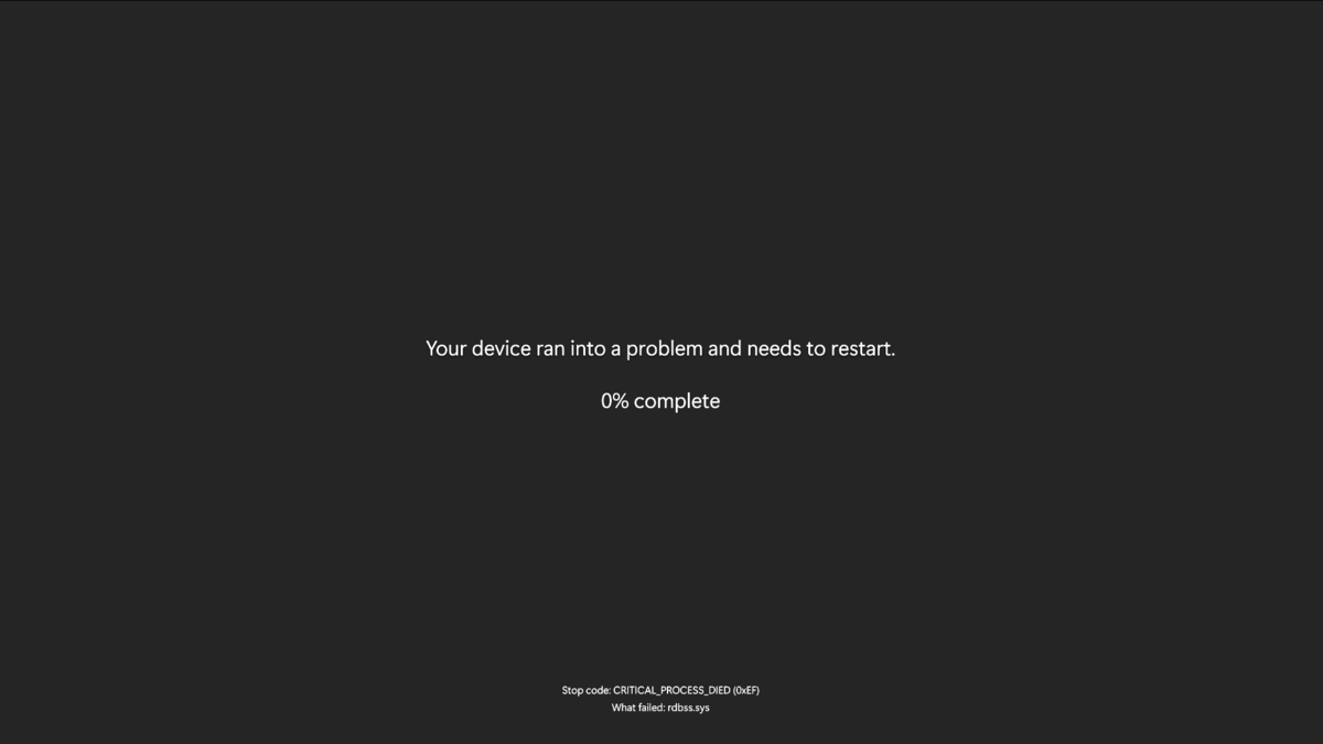 Black Screen Of Death