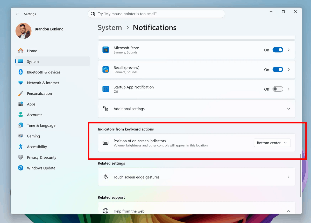 Indicator Settings