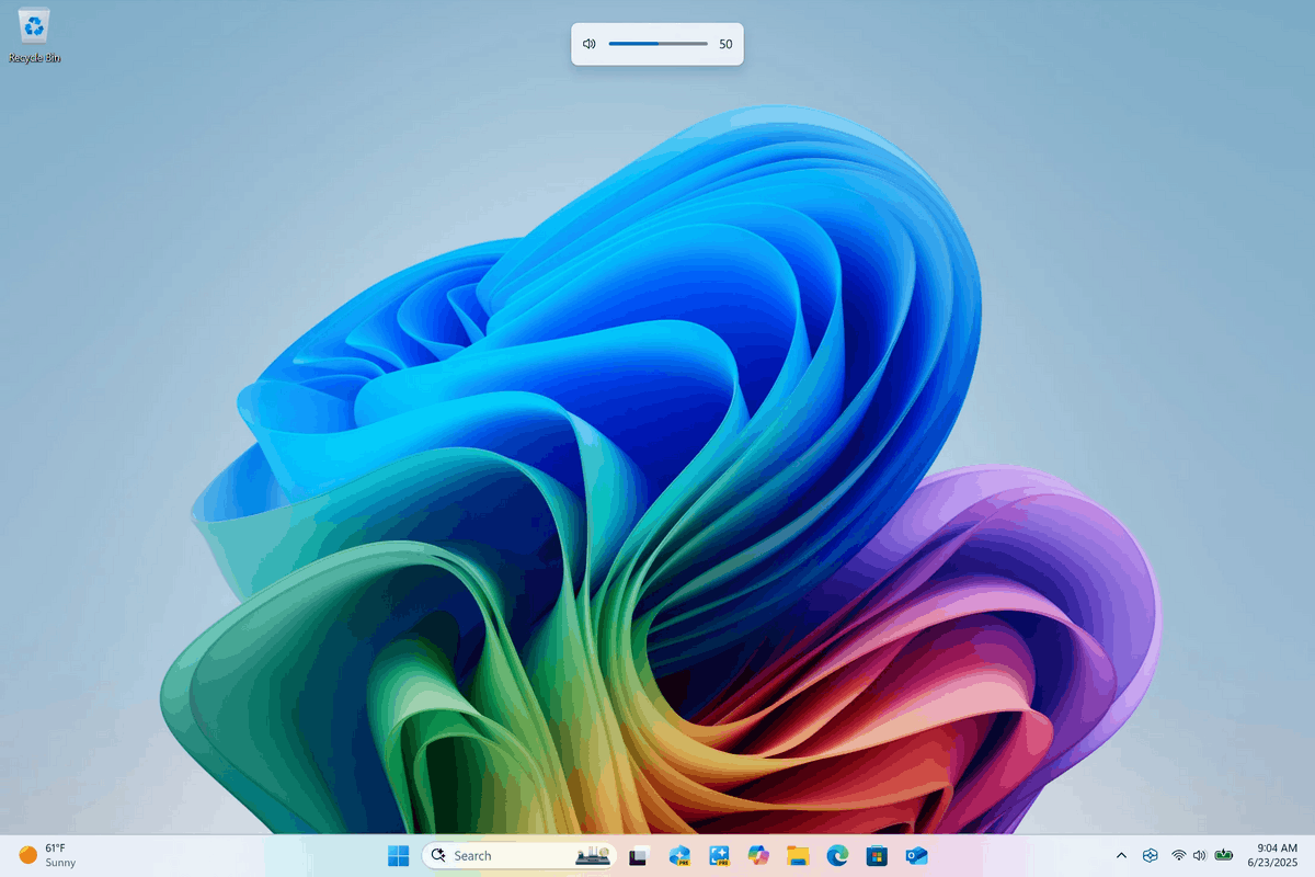 Indicator Top Center