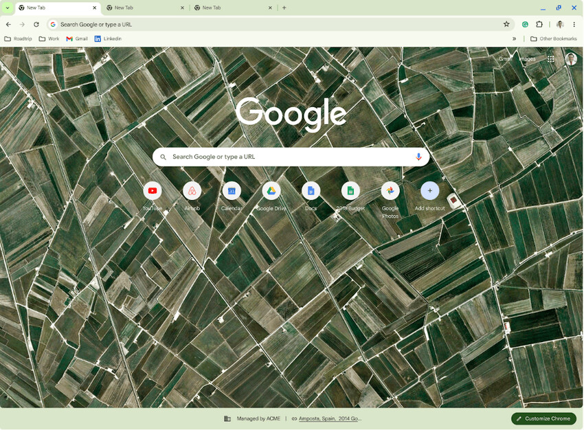 New Tab Page Extension Manager Notification