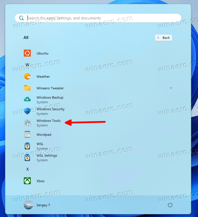 The Start Menu
