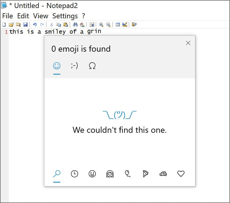 Broken Emoji Search