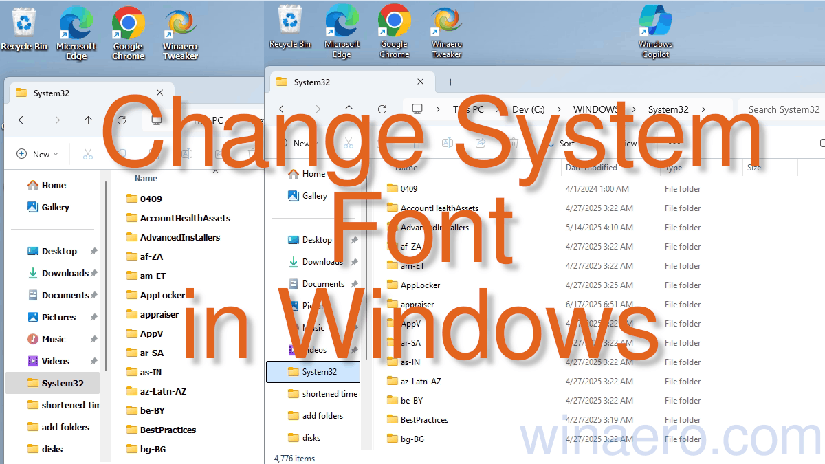 Change System Font In Windows