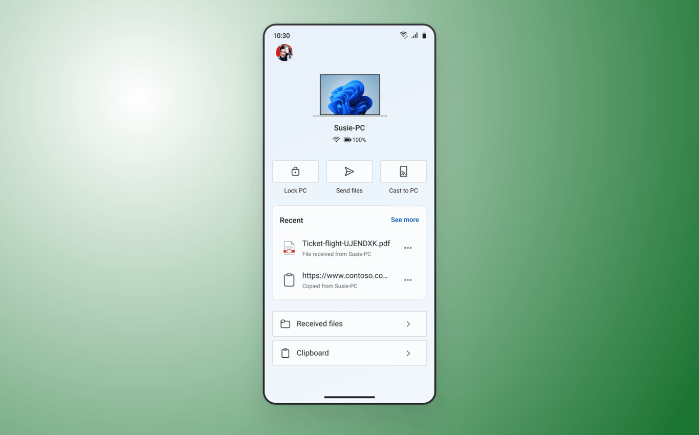 New Link To Windows Home