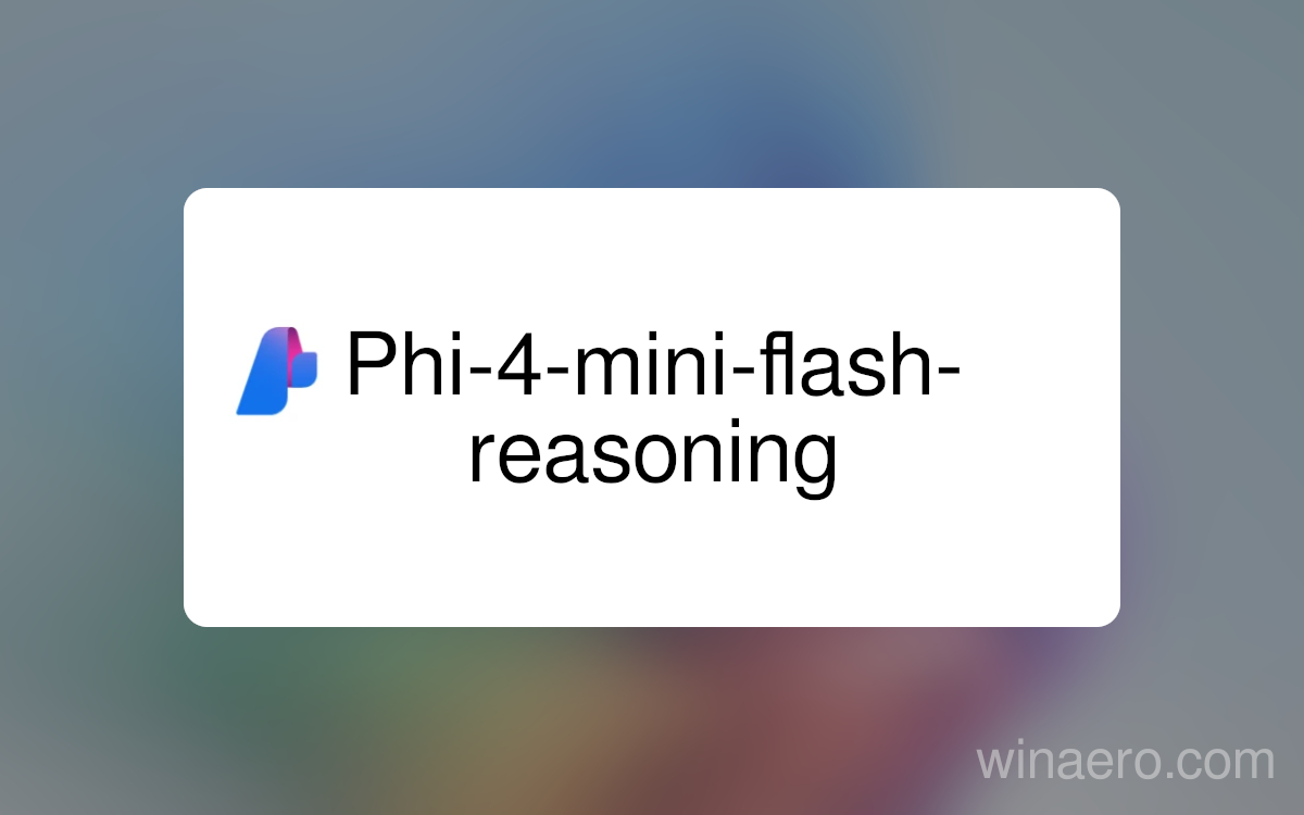 Phi 4 Mini Flash Reasoning