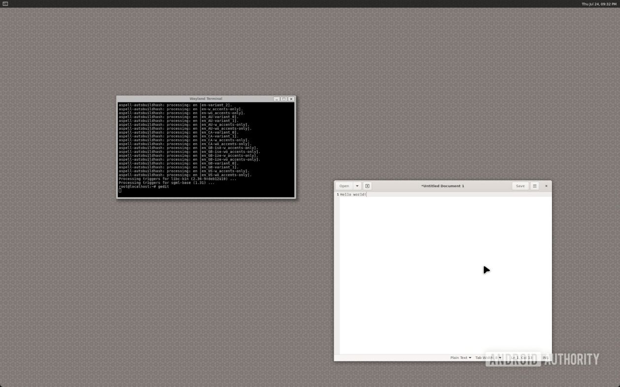 Running GEdit In July 2025 Android Canary Build 1200w