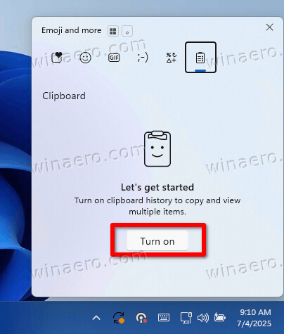 Windows 11 Enable Clipboard History