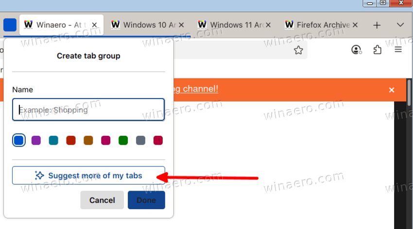 Ai Driven Tab Group Sugestions