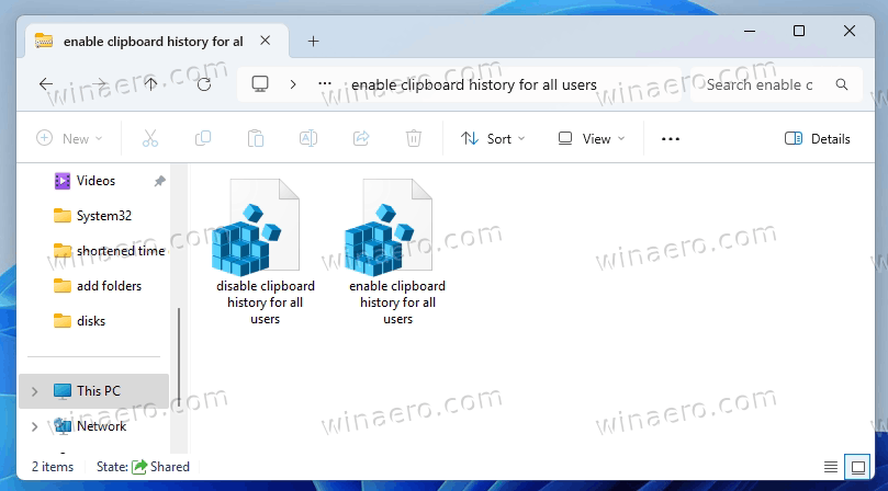 Policy Reg Files