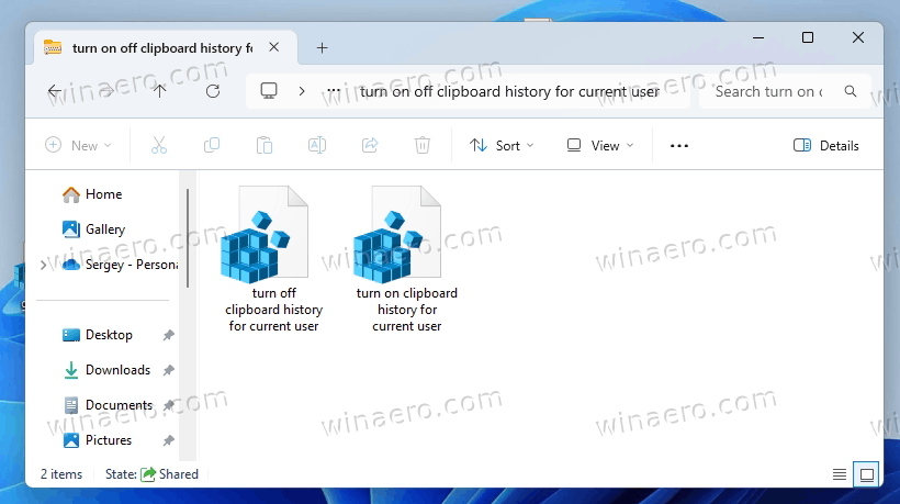 Reg Files Turn On Clipboard History For Current User