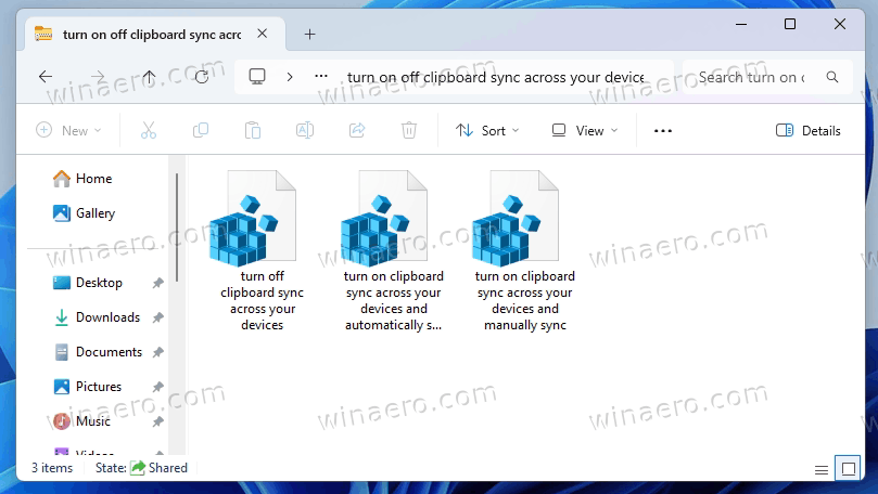Turn On Off Sync Reg Files