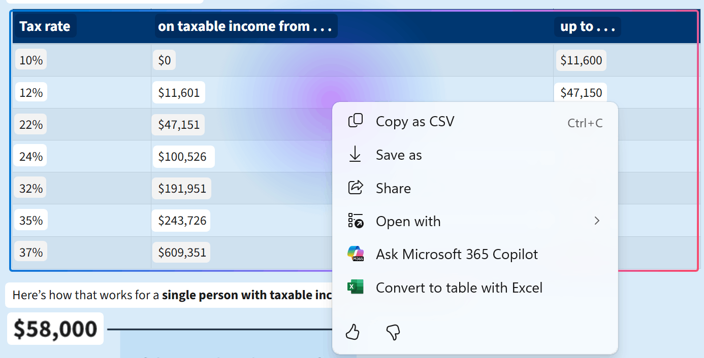 C2D Convert Excel Table