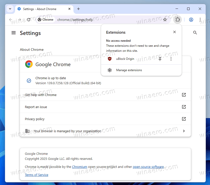 Chrome Restore Manifest V2 Ublock Origin