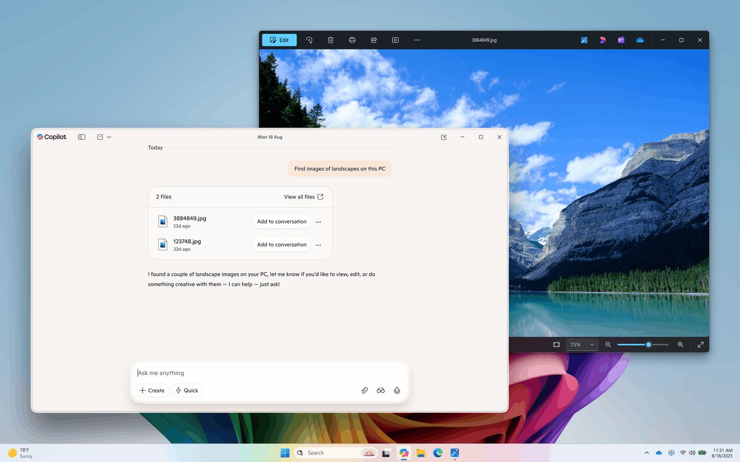 Copilot Windows Semantic Search