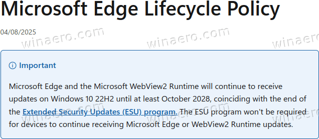 Edge Support Till 2028