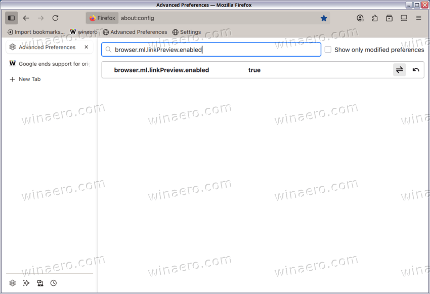 Enable Link Preview In Firefox