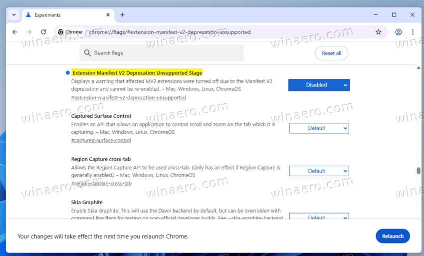 Extension Manifest V2 Deprecation Unsupported Stage