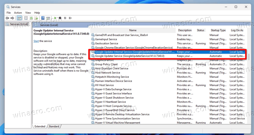 Disable Automatic Updates In Google Chrome
