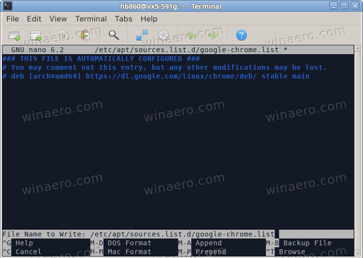 Save The Sources List File