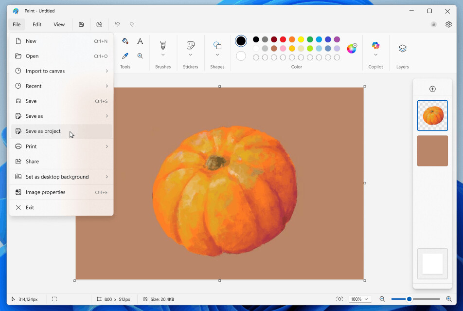 Paint Project File