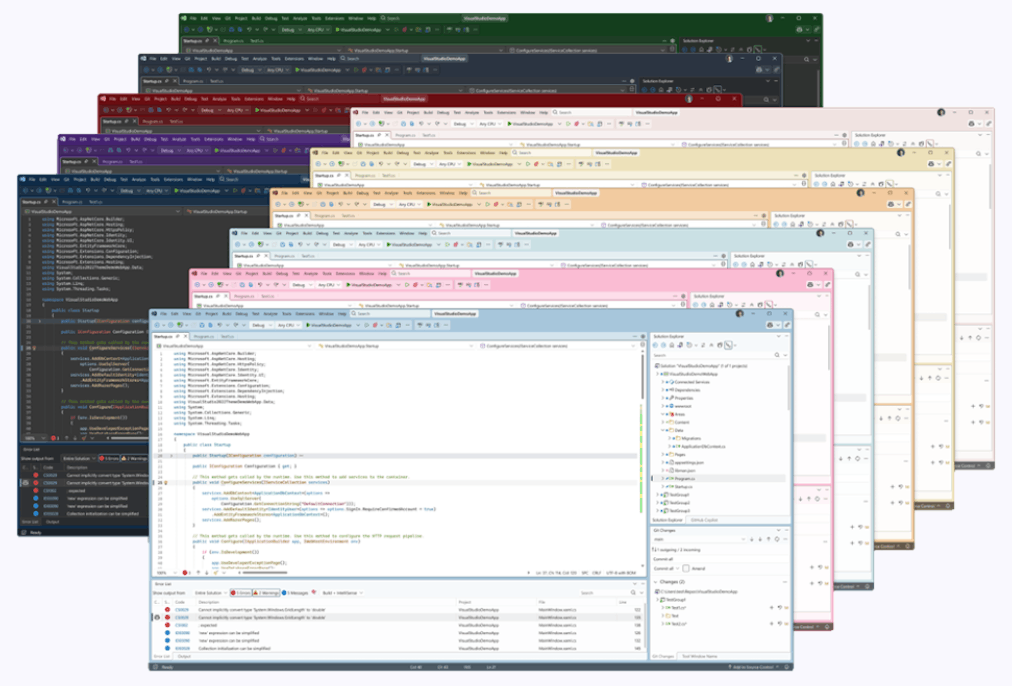 Visual Studio 2026 Color Schemes