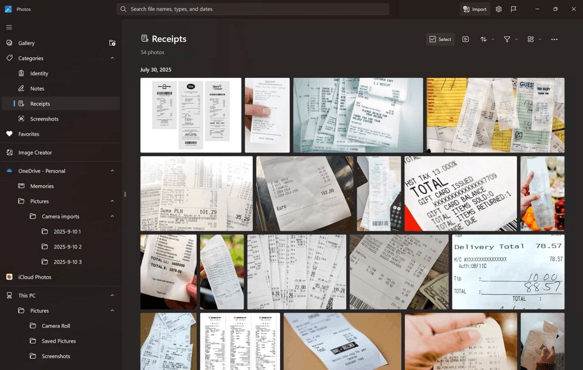 Photos Auto Categorization