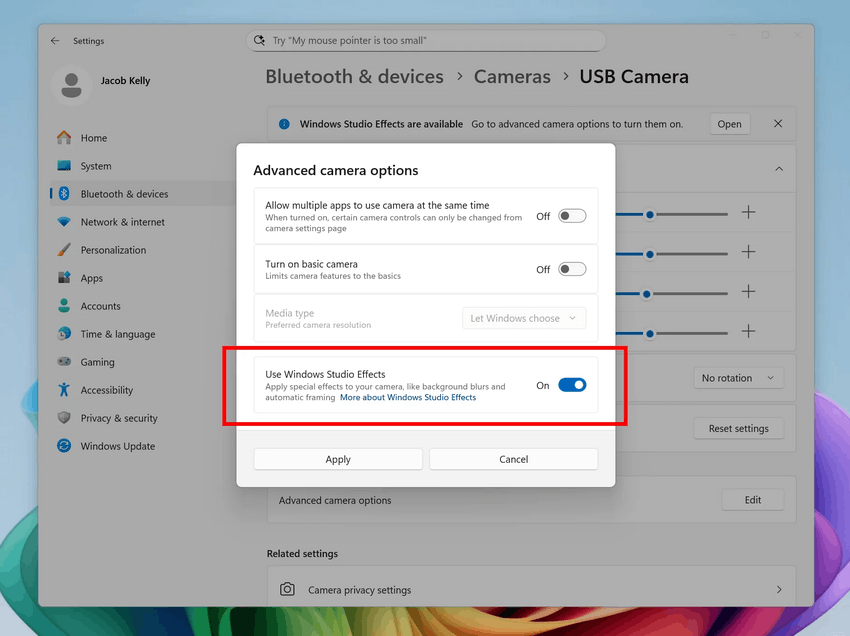 Studio Effects Usb Cameras