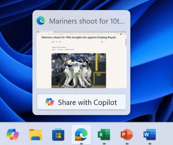 Taskbar Window Share With Copilot