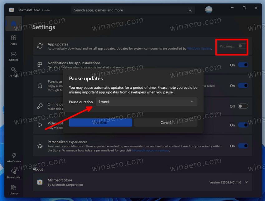 Microsoft Store Cannot Disable App Updates