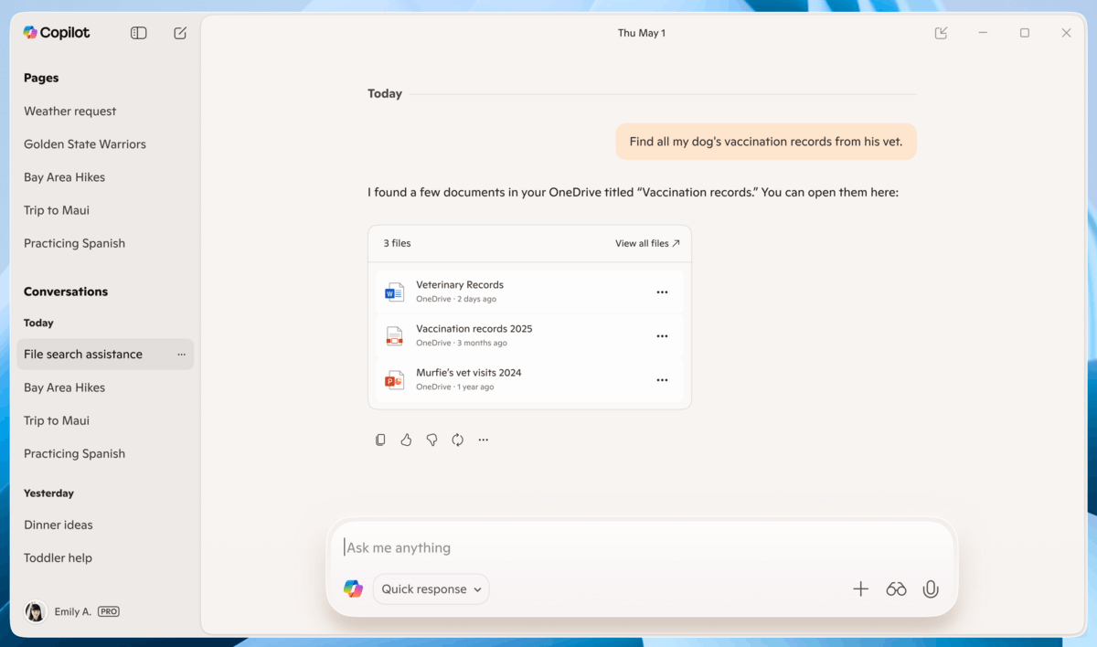 New Copilot App For Windows Connectors