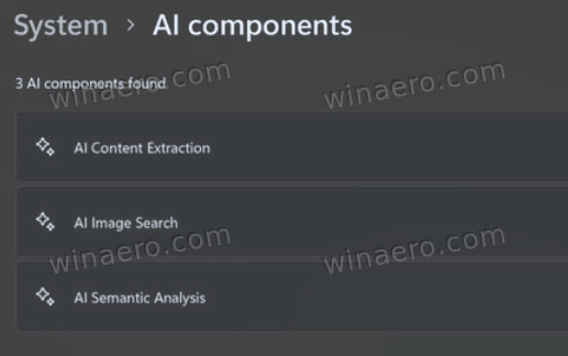 Ai Components In Settings