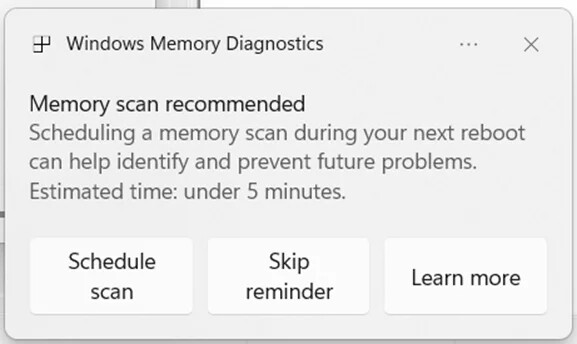 proactive Memory scan
