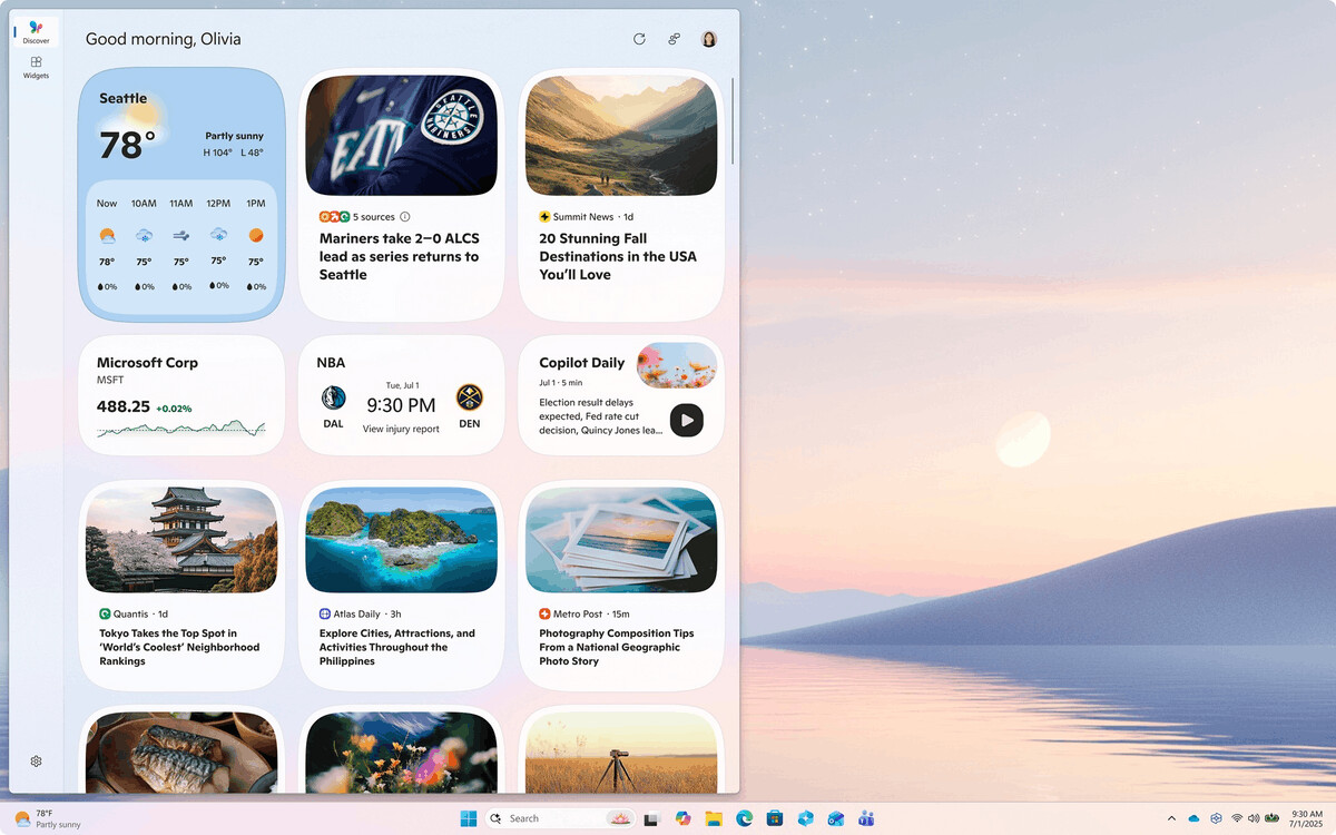 Widget Dashboard New UI