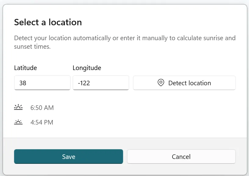 LightSwitch Location