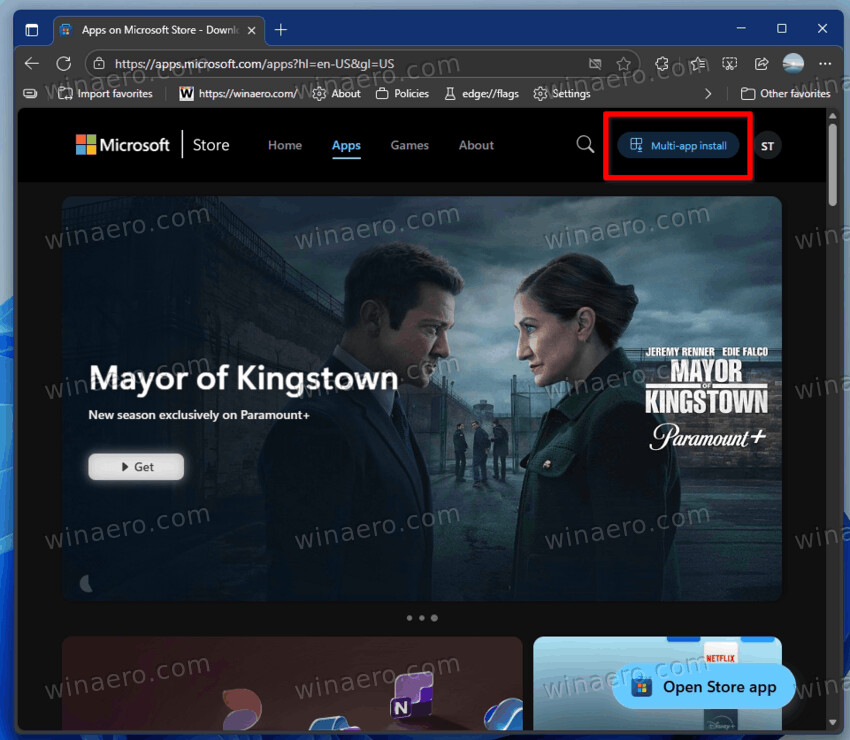 Multi App Install Button
