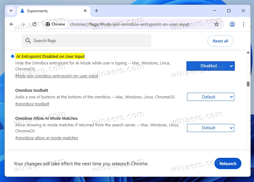 AI Entrypoint Disabled On User Input