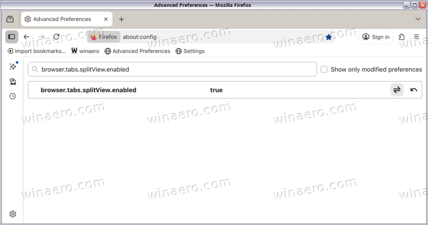 Enable Split View In Firefox